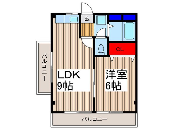 グリ－ンハイツの物件間取画像